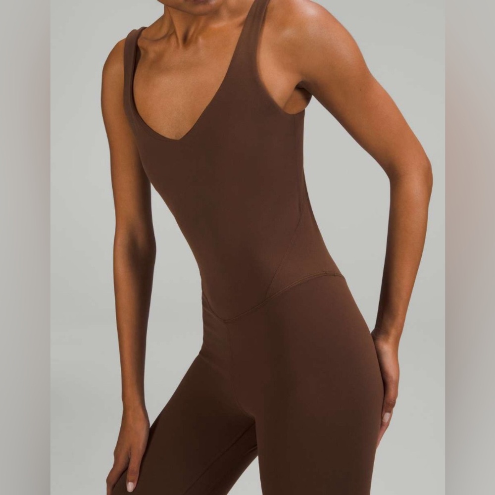 Nwot Lululemon Align Bodysuit 25" Java - image 3